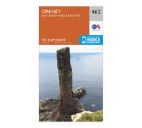 Explorer 462 Orkney Map With Digital Version - Orange, Orange One Size