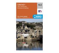Explorer 463 Orkney - West Mainland Map With Digital Version, Orange One Size