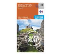 Okehampton Map | Weatherproof | Hatherleigh, North Tawton & Lapford | Ordnance Survey | OS Explorer Active Map 113 | England | Walks | Hiking | Maps | Adventure