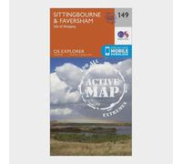 Sittingbourne & Faversham Map | Weatherproof | Isle of Sheppey | Ordnance Survey | OS Explorer Active Map 149 | England | Walks | Hiking | Maps | Adventure