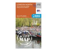 London North, The City, West End, Enfield, Ealing, Harrow & Watford: (OS Explorer Active Map 173 September 2015 ed)