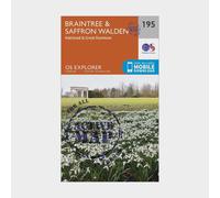 Braintree & Saffron Walden Map | Weatherproof | Halstead & Great Dunmow | Ordnance Survey | OS Explorer Active Map 195 | England | Walks | Hiking | Maps | Adventure