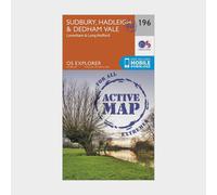 Explorer Active 196 Sudbury, Hadleigh & Dedham Vale Map With Digital Version, Orange One Size