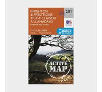 Knighton & Presteigne / Tref-y-Clawdd a Llanandras Map | Weatherproof | Kington & Hay-on-Wye | Ordnance Survey | OS Explorer Active Map 201 | England | Walks | Hiking | Maps | Adventure