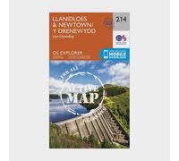 Llanidloes & Newtown/Y Drenewydd Map | Weatherproof | Llyn Clywedog | Ordnance Survey | OS Explorer Active Map 214 | Wales | Walks | Hiking | Maps | Adventure