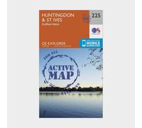 Explorer Active 225 Huntingdon & St Ives Map With Digital Version, Orange One Size
