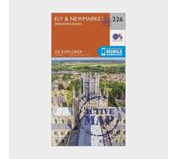 Explorer Active 226 Ely & Newmarket Map With Digital Version, Orange One Size