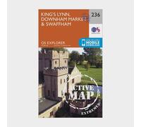 Explorer Active 236 King's Lynn, Downham Market & Swaffham Map With Digital Version, Orange One Size