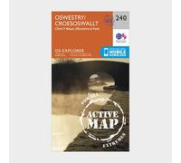 Explorer Active 240 Oswestry Map With Digital Version - Orange, Orange One Size