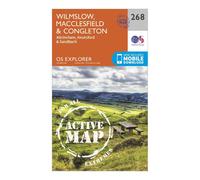 Explorer Active 268 Wilmslow, Macclesfield & Congleton Map With Digital Version - Orange, Orange One Size