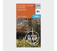 Explorer Active 274 Skegness, Alford & Spilsby Map With Digital Version, Orange One Size