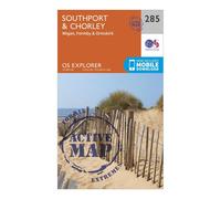 Southport & Chorley Map | Weatherproof | Wigan, Formby & Ormskirk | Ordnance Survey | OS Explorer Active Map 285 | England | Walks | Hiking | Maps | Adventure