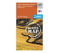 Explorer Active 287 West Pennine Moors, Blackburn, Darwen & Accrington Map With Digital Version - Orange, Orange One Size