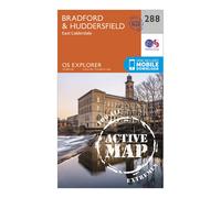 Explorer Active 288 Bradford & Huddersfield Map With Digital Version, Orange One Size
