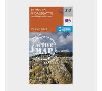 Explorer Active 313 Dumfries & Dalbeattie Map With Digital Version - Orange, Orange One Size