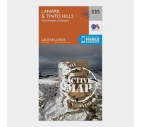Explorer Active 335 Lanark & Tinto Hills Map With Digital Version - Orange, Orange One Size