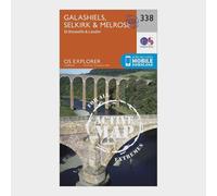 Explorer Active 338 Galashiels, Selkirk & Melrose Map With Digital Version - Orange, Orange One Size