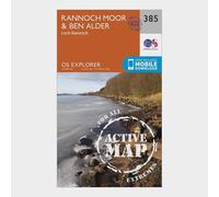 Rannoch Moor & Ben Alder Map | Weatherproof | Loch Rannoch | Ordnance Survey | OS Explorer Active Map 385 | Scotland | Walks | Hiking | Maps | Adventure