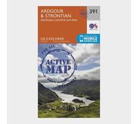 Explorer Active 391 Ardgour & Strontian Map With Digital Version, Orange One Size