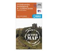 Explorer Active 396 Stonehaven, Inverbervie & Laurencekirk Map With Digital Version - Orange, Orange One Size