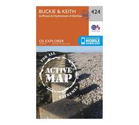 Explorer Active 424 Buckie & Keith Map With Digital Version - Orange, Orange One Size