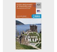 Explorer Active 431 Glen Urquhart & Strathglass Map With Digital Version, Orange One Size