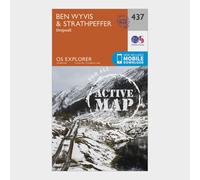 Explorer Active 437 Ben Wyvis & Strathpeffer Map With Digital Version, Orange One Size