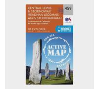 Central Lewis and Stornaway/Meadhan Leodhais Agus Steornabhagh: (OS Explorer Active Map 459 September 2015 ed)