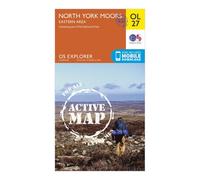 Explorer Active OL 27 North York Moors - Eastern Area Map With Digital Version, Orange One Size