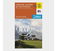 Explorer Active Ol59 Aboyne, Alford & Strathdon Map With Digital Version - Orange, Orange One Size