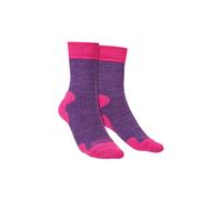 Explorer Heavyweight Merino Wool Cushioned Boot Socks Bridgedale Purple 3-4.5
