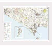 Explorer OL15 ~ Purbeck and South Dorset ~ Ordnance Survey Laminated Wall Map (approx 95 x 125 cm)