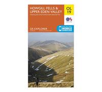 Explorer OL19 Howgill Fells & Upper Eden Valley Map With Digital Version, Orange One Size