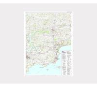 Explorer OL36 ~ South Pembrokeshire ~ Ordnance Survey Laminated Wall Map (approx 95 x 125 cm)