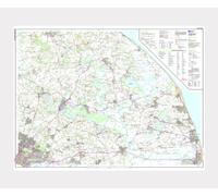 Explorer OL40 ~ The Norfolk Broads ~ Ordnance Survey Laminated Wall Map (approx 95 x 125 cm)