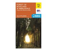 Explorer Ol41 Forest Of Bowland & Ribblesdale Map With Digital Version - Orange, Orange One Size