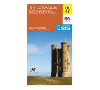Explorer Ol45 The Cotswold Map With Digital Version - Green, Green One Size
