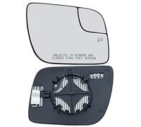 Explorer Passenger Side Wing Mirror Glass Replacement Compatible with 2011-2017 Ford Explorer Right Power Heated Convex Mirror Glass BB5Z17K707A BB5Z17K707B with Blind Spot Mirror and Rear Holder