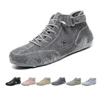 Explorer Waterproof Lightweight Unisex Outdoor Hiking Camping Driving High Top Chukka Boots Non-Slip Breathable Women Men Italian Handmade Sports Shoes, gray, 4.5 Women/4 Men