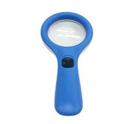 Explorers Magnifier Glass 10X Lens 3 LED Light Lightweight Practical Tool For Outdoor Learning Science Observation Gift Reading Aid With Slide Switching