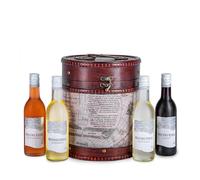 Explorers Wine Case - Red & White Selection Hamper - Gift Set - Wine Enthusiasts & Special Occasions - Includes 4 Bottled Presents