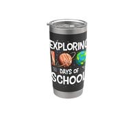 Exploring 100 Days of School Outer Space Planets Stainless Steel Insulated Tumbler