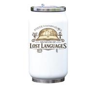 Exploring Ancient and Forgotten Writing Systems Vacuum Insulated Thermal Beverage Can Bottle White