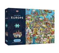 Gibsons Exploring Europe Jigsaw Puzzle, Size 1000 Piece, Recycled Cardboard | Charlies
