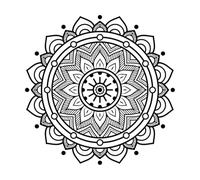 Exploring Intricate and Mandalas Vinyl Art Sticker 42x42cm Tattoo Culture Black