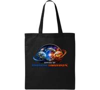Exploring Mysteries of Parallel Universes Natural Cotton Tote Bag Black