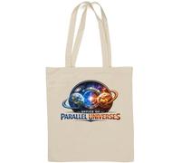 Exploring Mysteries of Parallel Universes Natural Cotton Tote Bag White