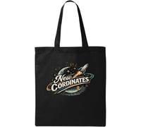 Exploring New Frontiers in Space Natural Cotton Tote Bag Black