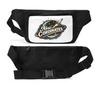 Exploring New Frontiers in Space Unisex Waist Bag Black