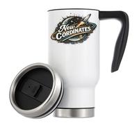 Exploring New Frontiers in Space Vacuum Insulated Thermal Travel Coffee Mug 480ml White